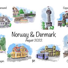 My project for course: Expressive Architectural Sketching with Colored Markers Ein Projekt aus dem Bereich Skizzenentwurf, Zeichnung, Architektonische Illustration, Sketchbook und Illustration mit Tinte von Glen Bhaam - 23.08.2022