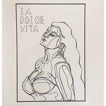 LA DOLCE VITA (1960). Film, Video, TV, Photo Retouching, Creativit, Digital Drawing, and Watercolor Painting project by Martina - 08.23.2022