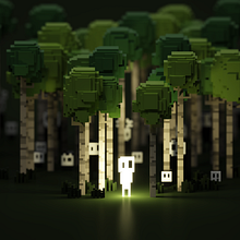 Gleam. Traditional illustration, 3D Modeling, and Pixel Art project by William Santacruz - 08.23.2022