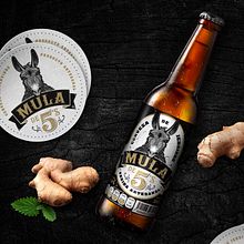 Mula de 5s (Cerveza de Jengibre). Un progetto di Illustrazione tradizionale, Street Art, Graphic design, Pubblicità e Design di sgartecreativo - 23.08.2022