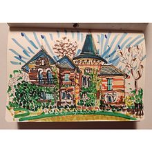 Expressive Architectural Sketching with Colored Markers. Traditional illustration project by robertagraziosi - 08.22.2022