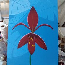 Mi proyecto del curso: Pintura botánica con acrílico.  . Ilustrație tradițională, Arte plastice, Pictura, Pictură acrilică & Ilustrație botanică de Cynthia Denise - 08.23.2022