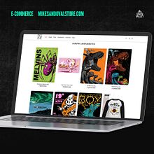 E-commerce: Mike Sandoval . Un progetto di Design, UX / UI, Web design e Web development di Death Valley - 23.08.2022