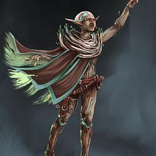 Samadhi . Concept art para diseño de personajes y worldbuilding. Un proyecto de Ilustración tradicional, Diseño de personajes, Ilustración digital, Concept Art, Dibujo digital y Pintura digital de victor doblado - 24.08.2022