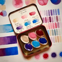 Paleta Budapest. Design, Pintura, Pintura em aquarela, Artesanato, Artes plásticas, e DIY projeto de Florencia Alvarez Brunel - 19.02.2021