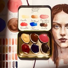 Paleta Piel. Een project van Schilderij, Aquarelschilderen,  Beeldende kunst,  Ontwerp, DIY y Craft van Florencia Alvarez Brunel - 20.01.2022