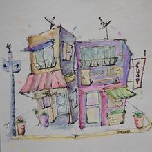Mi proyecto del curso: Dibujo arquitectónico expresivo con marcadores de colores Ein Projekt aus dem Bereich Skizzenentwurf, Zeichnung, Architektonische Illustration, Sketchbook und Illustration mit Tinte von danieljmut - 20.08.2022