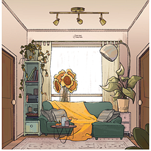 BTS room project. Un progetto di Illustrazione tradizionale e Illustrazione digitale di Lara Pickle - 24.08.2022