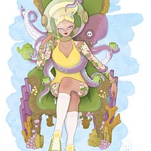 My project for course: Manga Illustration with Procreate. Projekt z dziedziny Trad, c, jna ilustracja, Projektowanie postaci, Komiks, Ilustracja c, frowa, R, sunek c, frow i Manga użytkownika Lyn Nicholson - 24.08.2022