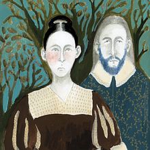 BLUE BEARD- story from the Grimm brothers. Projekt z dziedziny Projektowanie postaci, R, sunek ołówkiem, Ilustracje dla dzieci, Sketchbook, Malowanie gwaszami i Książka obrazkowa użytkownika LISA WILLIAMS GOODRICH - 24.08.2022