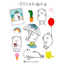 Espi, the hedgehog : Illustration kawaii : créez d'adorables personnages. Traditional illustration, Character Design, and Manga project by excusemyspanish - 08.25.2022