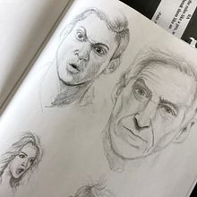 My project for course: Portrait Sketchbooking: Explore the Human Face. Sketching, Drawing, Portrait Drawing, Artistic Drawing, and Sketchbook project by caareroot - 08.25.2022