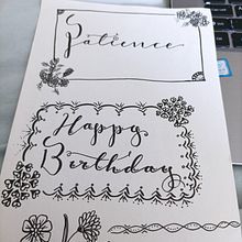 I'm a teacher and new to the profession. I've recently developed a skill in calligraphy and it has developed into cardmarking. I hope this course helps to improve and inspire other ideas/designs to include in my cards.. H, and Lettering project by Josephine Clovis - 08.25.2022