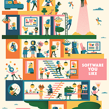 Comerge Calendar Posters. Un progetto di Illustrazione tradizionale di Ben Newman - 25.08.2022