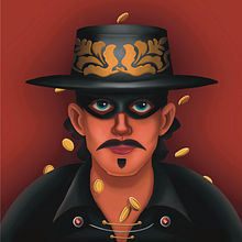 Zorro. Traditional illustration, Drawing, Digital Illustration, and Digital Drawing project by Ruben Mejia - 08.22.2022