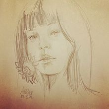 Girl. Een project van Traditionele illustratie van Chalit Rangsimatewan - 26.08.2022