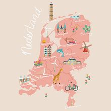 My project for course: Illustrated Map Creation: Reflecting a City's Essence. Projekt z dziedziny Trad, c, jna ilustracja, Infografika,  R, sunek, Ilustracja c, frowa, Malarstwo c i frowe użytkownika Suzanne Cornelissen - 26.08.2022