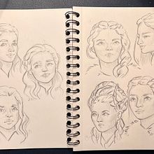 Mi proyecto del curso: Sketchbook de retrato: explora el rostro humano. Sketching, Drawing, Portrait Drawing, Artistic Drawing, and Sketchbook project by Brenda Shaw - 08.26.2022