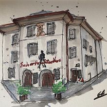 My project for course: Expressive Architectural Sketching with Colored Markers. Un projet de Esquisse , Dessin, Illustration architecturale, Carnet de croquis et Illustration à l'encre de gybartlett - 23.08.2022