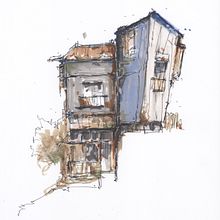 Dibujo arquitectónico expresivo. Un proyecto de Bocetado, Dibujo, Ilustración arquitectónica, Sketchbook e Ilustración con tinta de Jose Molina Rosillo - 26.08.2022