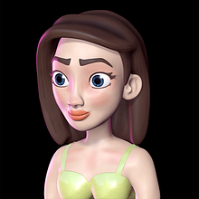 My project for course: 3D Cartoon Characters: Model with ZBrush from Scratch. Projekt z dziedziny 3D, Projektowanie postaci,  Modelowanie 3D, Projektowanie postaci 3D i  Projektowanie 3D użytkownika ryecrowendesign - 27.08.2022