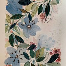 My project for course: Artistic Floral Watercolor: Connect with Nature. Un proyecto de Ilustración tradicional, Pintura, Pintura a la acuarela e Ilustración botánica de luciamaori - 27.08.2022