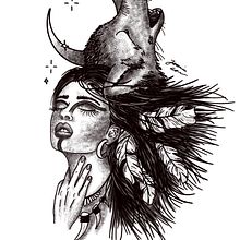 Mein Kursprojekt: Digitales Tattoo Design und Illustration mit Procreate. Traditional illustration, Graphic Design, Digital Illustration, Tattoo Design, and Digital Drawing project by Jasmin Erler - 08.27.2022