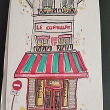 Mon projet du cours : Esquisses d'architecture expressives aux feutres de couleur. Projekt z dziedziny Sketching,  R, sunek,  R, sunek architektoniczn, Sketchbook,  R i sunek atramentem użytkownika Vanessa Mekhalfi - 27.08.2022