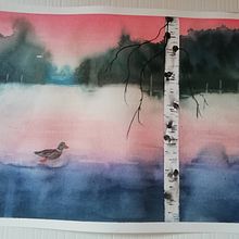 Il mio progetto del corso: Paesaggi ad acquerello ricchi di atmosfera. Un proyecto de Bellas Artes, Pintura y Pintura a la acuarela de mcristina_monti - 27.08.2022