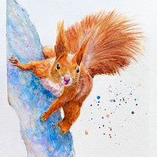 My project for course: Expressive Animal Portraits in Watercolor. Projekt z dziedziny Trad, c, jna ilustracja, Malowanie akwarelą, R, sunek realist, czn, Ilustracja naturalist i czna użytkownika Ann Yip - 18.08.2022