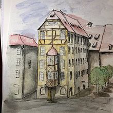 Architectural Sketching with Watercolor and Ink. Traditional illustration, Architecture, Watercolor Painting & Ink Illustration project by Zbynek Jara - 08.27.2022
