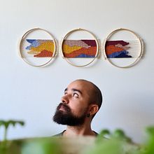 TRAVESSIAS HORIZONTES (arte têxtil). Un progetto di Design, Artigianato, Belle arti, Textile Design e Tessitura di Julio de Paiva - 27.08.2022