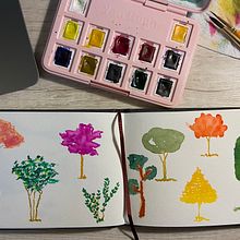 Mi proyecto del curso: Técnicas de ilustración para desbloquear tu creatividad. Design, Traditional illustration, Fine Arts, Painting, Creativit, Creating with Kids, and Sketchbook project by Camila Álvarez - 08.26.2022