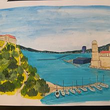 Mi proyecto del curso: Sketchbook pictórico en gouache. Un proyecto de Ilustración tradicional, Bocetado, Dibujo, Ilustración arquitectónica, Sketchbook y Pintura gouache de Isabelle Watabe - 28.08.2022