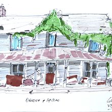 My project for course: Expressive Architectural Sketching with Colored Markers. Esboçado, Desenho, Ilustração arquitetônica, Sketchbook e Ilustração com tinta projeto de Colin South - 28.08.2022