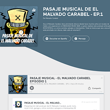 Mi proyecto del curso: Técnicas de locución y presentación para podcasts. Podcasting, Audio, Film, Video, TV, Communication, and Non-Fiction Writing project by malvadocarabel - 08.28.2022