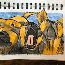 My project for course: Urban Sketching: Express Your World in a New Perspective. Projekt z dziedziny Trad, c, jna ilustracja, Sketching,  R, sunek, Malowanie akwarelą,  R, sunek architektoniczn i Sketchbook użytkownika Katharine Russell - 29.08.2022