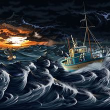 Nissos Seven Beaufort Beer Label Illustration. Un progetto di Illustrazione tradizionale, Graphic design e Direzione artistica di Rob Snow - 19.11.2014