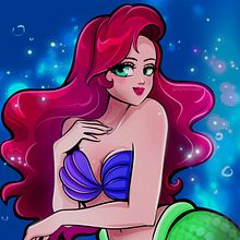 Mermaid. Un proyecto de Ilustración tradicional de Miriana Sessa - 29.08.2022