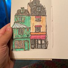 My project for course: Expressive Architectural Sketching with Colored Markers. Sketching, Drawing, Architectural Illustration, Sketchbook & Ink Illustration project by Katie Cannon - 08.29.2022
