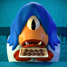 My project for course: Creation and Animation of Monsters in Cinema 4D. Un progetto di 3D, Animazione, Animazione di personaggi, Animazione 3D, Modellazione 3D e Character design 3D di Richard Barakat - 24.08.2022