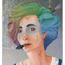 art guy. Un progetto di Illustrazione tradizionale, Disegno, Illustrazione digitale, Disegno di ritratti, Disegno digitale e Pittura digitale di adam ashraf - 29.08.2022