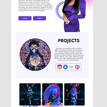 My project for course: Web Design with Figma: Building Striking Compositions. Un progetto di UX / UI, Web design, Design per smartphone, Design digitale, Progettazione di applicazioni e Design di prodotti digitali di Staz SHIFT - 30.08.2022