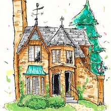 My project for course: Expressive Architectural Sketching with Colored Markers. Sketching, Drawing, Architectural Illustration, Sketchbook & Ink Illustration project by jjkeeffe - 08.30.2022