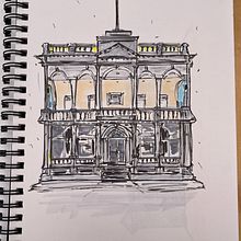 Australia: Expressive Architectural Sketching with Colored Markers. Sketching, Drawing, Architectural Illustration, Sketchbook & Ink Illustration project by CJ Halvorson - 08.28.2022