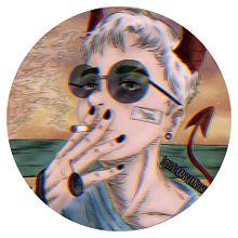 Dear Satan, bury me. Made in Ibis Paint X. Een project van Traditionele illustratie, Digitale illustratie,  Tekening y Digitale tekening van Dmitri Petrikov - 30.08.2022