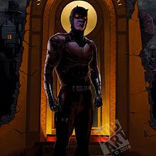 Dare Devil Illustration for Comic Exhibition. Un progetto di Illustrazione tradizionale di Rob Snow - 09.08.2018