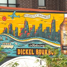Mural Illustration for George Dickel Bourbon in Chicago, IL . Ilustrație tradițională de Lisa McCormick - 08.30.2022