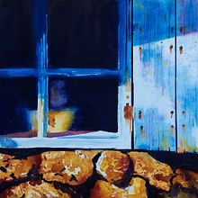 My project: cottage window. Projekt z dziedziny Trad, c, jna ilustracja,  Sztuki piękne,  Malarstwo i Malowanie akwarelą użytkownika jemmalole - 29.08.2022