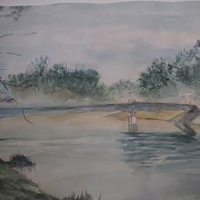 Mi proyecto del curso: Paisajes atmosféricos en acuarela. Fine Arts, Painting, and Watercolor Painting project by Elisa - 08.31.2022